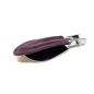 Preview: Trixi Gronau Schuhanzieher Cedric, Edelstahl, Ledergriff Strauss purple, zu top